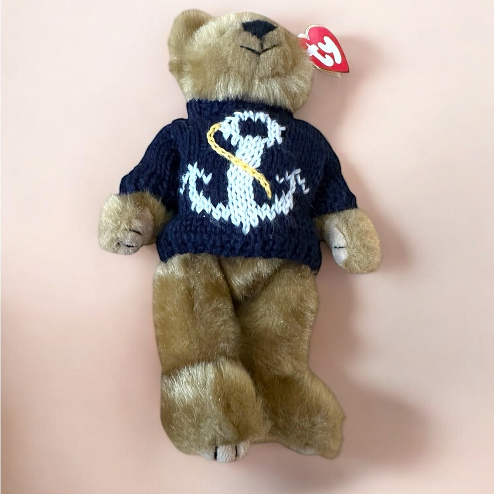 TY 1993 The Attic Treasures Collection Salty Beanie Bear Jointed